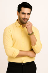 Men’s beige formal shirt